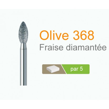 Fraise diamantée olive 368