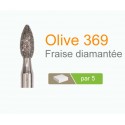 Fraise diamantée olive 369